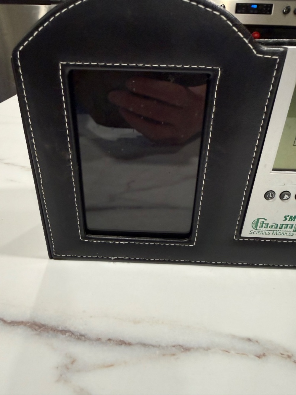 Multi-Functional desk top organizer with built-in digital alarm clock - Picture 3 of 6